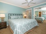 Guest Bedroom with King Bed Located on 3rd Floor at 20 Hilton Head Beach Villa